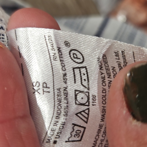 GAP Women's Striped Tank Top in Gray and White size XS - Picture 6 of 6